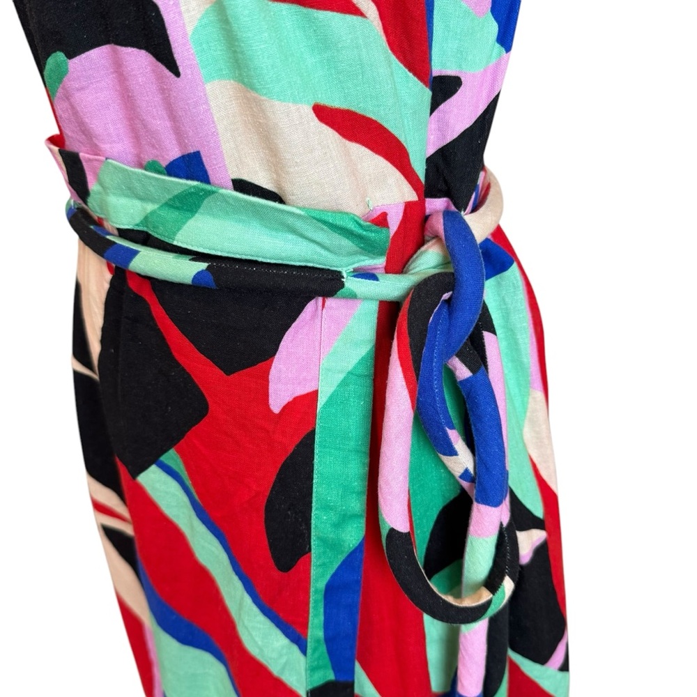 FARM Rio Multicolor Abstract Print Mini Dress - Red, Blue, Green, Black - Picture 8 of 16